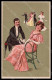 Artist Signed Lady Romantic Couple Dance Relief Serie 6180 Postcard VK8151 - Other & Unclassified