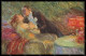 Artist Signed Usabal L. Lady Romantic Couple Sommernacht Serie IV-17 Pc VK7917 - Other & Unclassified