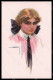 Artist Signed Usabal L. Fashion Glamour Lady Serie 333-5 Postcard VK7922 - Other & Unclassified