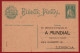 PORTUGAL - INTEIRO POSTAL - LISBOA - A MUNDIAL - RUA GARRETT - 1916 PC - Lisboa