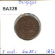 2 CENTIMES 1876 FRENCH Text BELGIUM Coin #BA228.U.A - 2 Cent