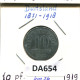 10 PFENNIG 1919 DEUTSCHLAND Münze GERMANY #DA654.2.D.A - 10 Rentenpfennig & 10 Reichspfennig