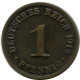 1 PFENNIG 1912 A GERMANY Coin #DB766.U.A - 1 Pfennig