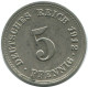 5 PFENNIG 1912 F GERMANY Coin #AE673.U.A - 5 Pfennig