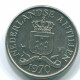25 CENTS 1970 ANTILLES NÉERLANDAISES Nickel Colonial Pièce #S11437.F.A - Antilles Néerlandaises