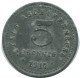 5 PFENNIG 1917 ASCHAFENNBURG NOTGELD ALEMANIA Moneda GERMANY #AD603.9.E.A - 5 Pfennig