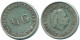 1/4 GULDEN 1965 ANTILLAS NEERLANDESAS PLATA Colonial Moneda #NL11395.4.E.A - Antilles Néerlandaises