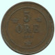 5 ORE 1889 SUECIA SWEDEN Moneda #AC631.2.E.A - Suède