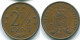 2 1/2 CENT 1974 ANTILLES NÉERLANDAISES Bronze Colonial Pièce #S10515.F.A - Antilles Néerlandaises
