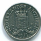 25 CENTS 1971 NETHERLANDS ANTILLES Nickel Colonial Coin #S11532.U.A - Netherlands Antilles