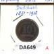 10 PFENNIG 1916 A ALLEMAGNE Pièce GERMANY #DA649.2.F.A - 10 Pfennig