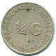 1/4 GULDEN 1965 NETHERLANDS ANTILLES SILVER Colonial Coin #NL11421.4.U.A - Antille Olandesi