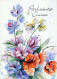 FLOWERS Vintage Ansichtskarte Postkarte CPSM #PAR322.A - Flowers