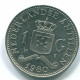 1 GULDEN 1980 ANTILLAS NEERLANDESAS Nickel Colonial Moneda #S12037.E.A - Niederländische Antillen