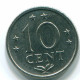 10 CENTS 1979 ANTILLAS NEERLANDESAS Nickel Colonial Moneda #S13610.E.A - Antille Olandesi