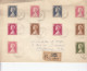 ENV.  RECO  AFFR. Y&T 2x478+479+2x480+2x481+3x482  OBL. MONACO CONDAMINE Du 4.2.1958 Adressée à STRASBOURG - Storia Postale