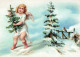 ANGELO Buon Anno Natale Vintage Cartolina CPSM #PAH366.A - Angels