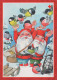 PÈRE NOËL Bonne Année Noël GNOME Vintage Carte Postale CPSM #PAU204.A - Santa Claus