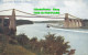R393901 C. 5396. Menai Suspension Bridge. Celesque Series. Photochrom - World