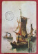 Carta Postale Circulée 1931, PARIS, FRANCE - DESSIN DU PORT PLEIN DE NAVIRES DE DIFFÉRENTS TYPES - Houseboats