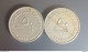 COIN EMIRATI ARABI UNITI 1974 50 FILS X 2 COIN - Emiratos Arabes