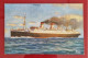 CARTE POSTALE CIRCULÉE À GENOVA, ITALIA, SANS TIMBRE 1934 - P.fo "CONTE BIANCAMANO", Mediterraneo, Sud America Express - Binnenschepen