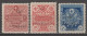 1921 - TURQUIE - RARE YVERT N°640/642 * MLH - COTE = 810 EUR - Neufs