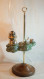 Lampe De Travail Peigniet Changeur Porcelaine Emaillée Verte à Décor De Sphinge Vers 1880  Ref BX24LMP001 - Lighting & Lampshades