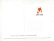 Speudo Entier Carte Renard Carte  Poste Placement  Theme Ane - Private Stationery