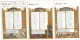Patronato SM La Regina Madre #3 Cartoline Augurali Casa Del Pane Viaggiate Con Vignetta Gennaio Marzo Agosto 1908 - Etichette Di Fantasia