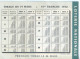 LOTERIE NATIONALE. Calendrier Mars 1952 - Lotterielose