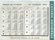 LOTERIE NATIONALE. Calendrier Mars 1952 - Billets De Loterie