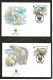 Folder   WWF  Sovjet Union 5694 - 5697    In Mint And FDC    - +  Six Pages Text - Briefe U. Dokumente