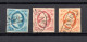 Netherlands 1852 Set King William III Stamps (Michel 1/3) Luxury Used - Usados