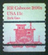 United States, Scott #1905a, Used(o), 1984 Coil, Transportation Series: Caboose Of 1890s, 11¢, Red - Oblitérés