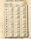 LOTERIE NATIONALE. Calendrier Mars 1949 - Billets De Loterie