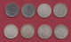 15 Pièces De 1 Franc "Semeuse" --Argent --1898-1901-02-04-05-09-10-12-13-14-16-17-18-19-20 Dans L 'état - 1 Franc