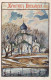 EASTER CHURCH Vintage Postcard CPA #PKE247.GB - Easter