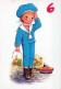 HAPPY BIRTHDAY 6 Year Old BOY CHILDREN Vintage Postal CPSM #PBT809.GB - Anniversaire