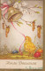 PASCUA POLLO HUEVO Vintage Tarjeta Postal CPA #PKE435.ES - Easter