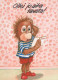 MONO Animales Vintage Tarjeta Postal CPSM #PBR966.ES - Monkeys