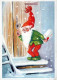 PAPÁ NOEL Feliz Año Navidad Vintage Tarjeta Postal CPSM #PBL439.ES - Santa Claus