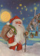 PAPÁ NOEL NAVIDAD Fiesta Vintage Tarjeta Postal CPSM #PAK021.ES - Santa Claus