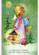 ANGE NOËL Vintage Carte Postale CPSM #PAJ019.FR - Angels