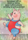 MAIALE Animale Vintage Cartolina CPSM #PBR755.IT - Schweine