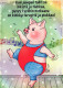 MAIALE Animale Vintage Cartolina CPSM #PBR755.IT - Schweine