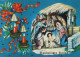 Vergine Maria Madonna Gesù Bambino Natale Religione Vintage Cartolina CPSM #PBP687.IT - Vierge Marie & Madones