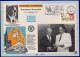 2932. GREECE,1983 K.KARAMANLIS VISIT EUROPEAN PARLIAMENT,CARD PE 56B No 201 - Covers & Documents