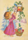 ANGELO Buon Anno Natale Vintage Cartolina CPSM #PAH705.IT - Angeli