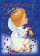 ANGELO Buon Anno Natale Vintage Cartolina CPSM #PAH330.IT - Anges